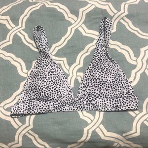 SHEIN Dalmatian Print Bikini Top